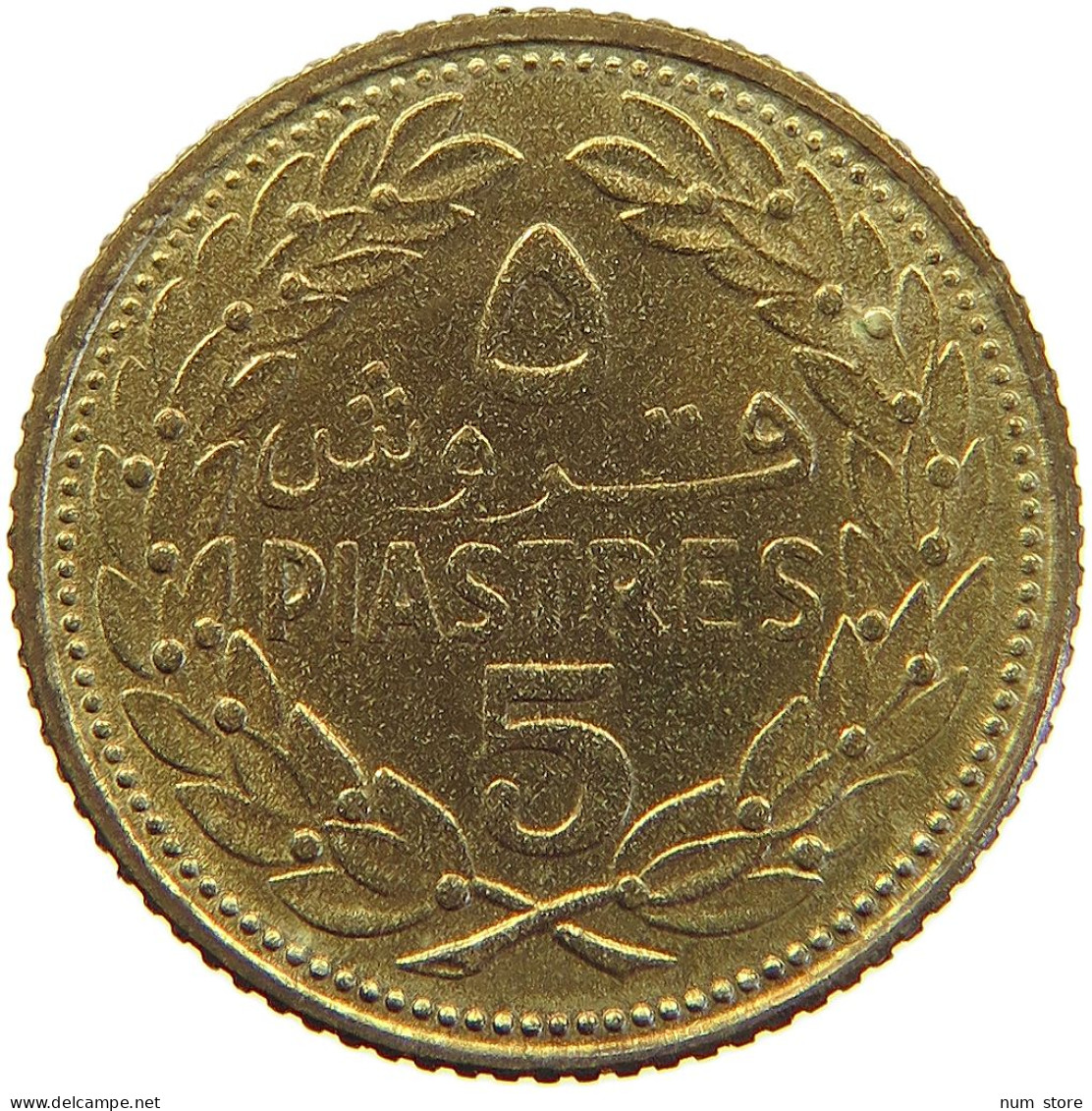 LEBANON 5 PIASTRES 1970  #MA 066214 - Lebanon