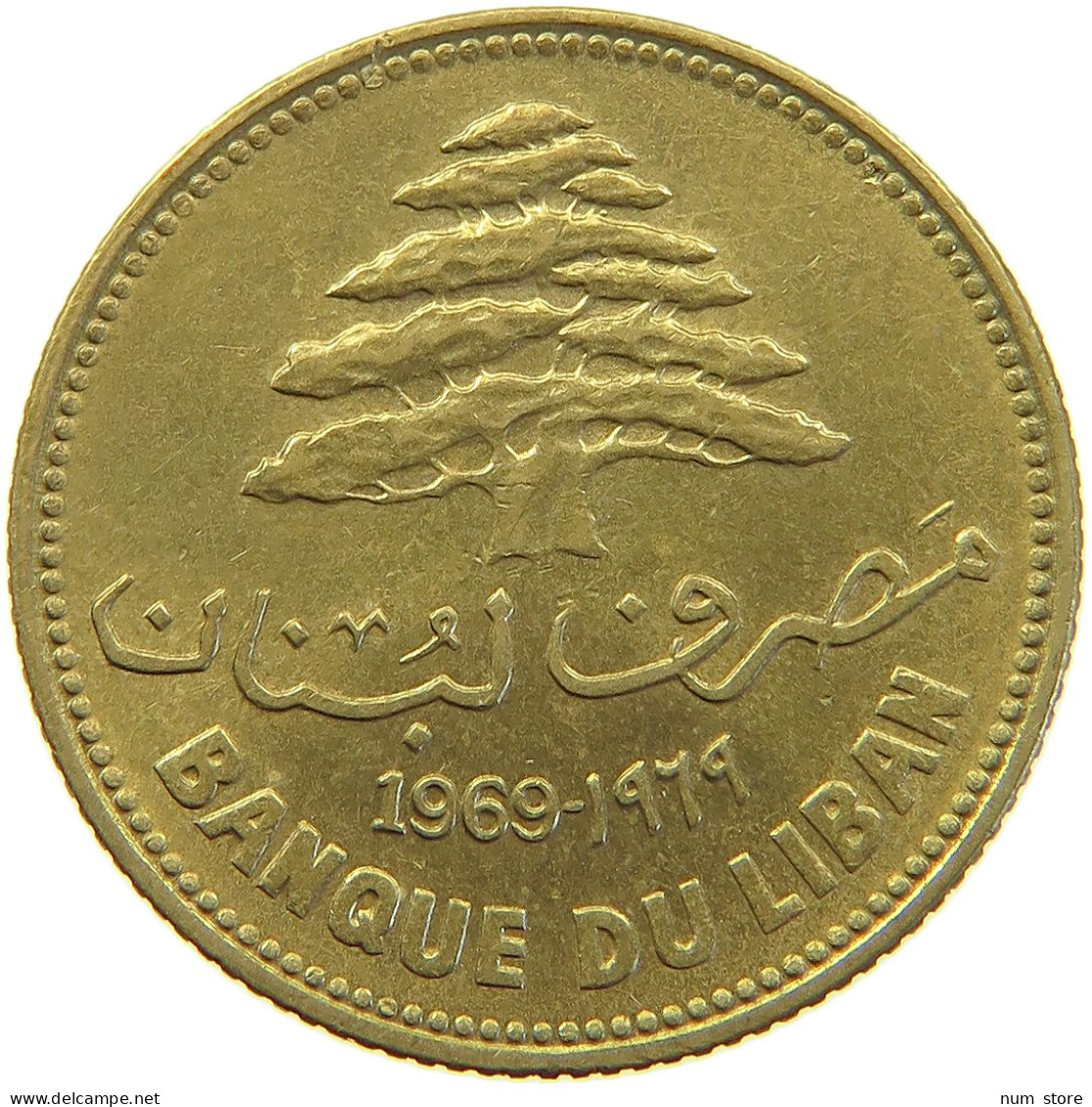 LEBANON 25 PIASTRES 1969  #MA 066194 - Liban