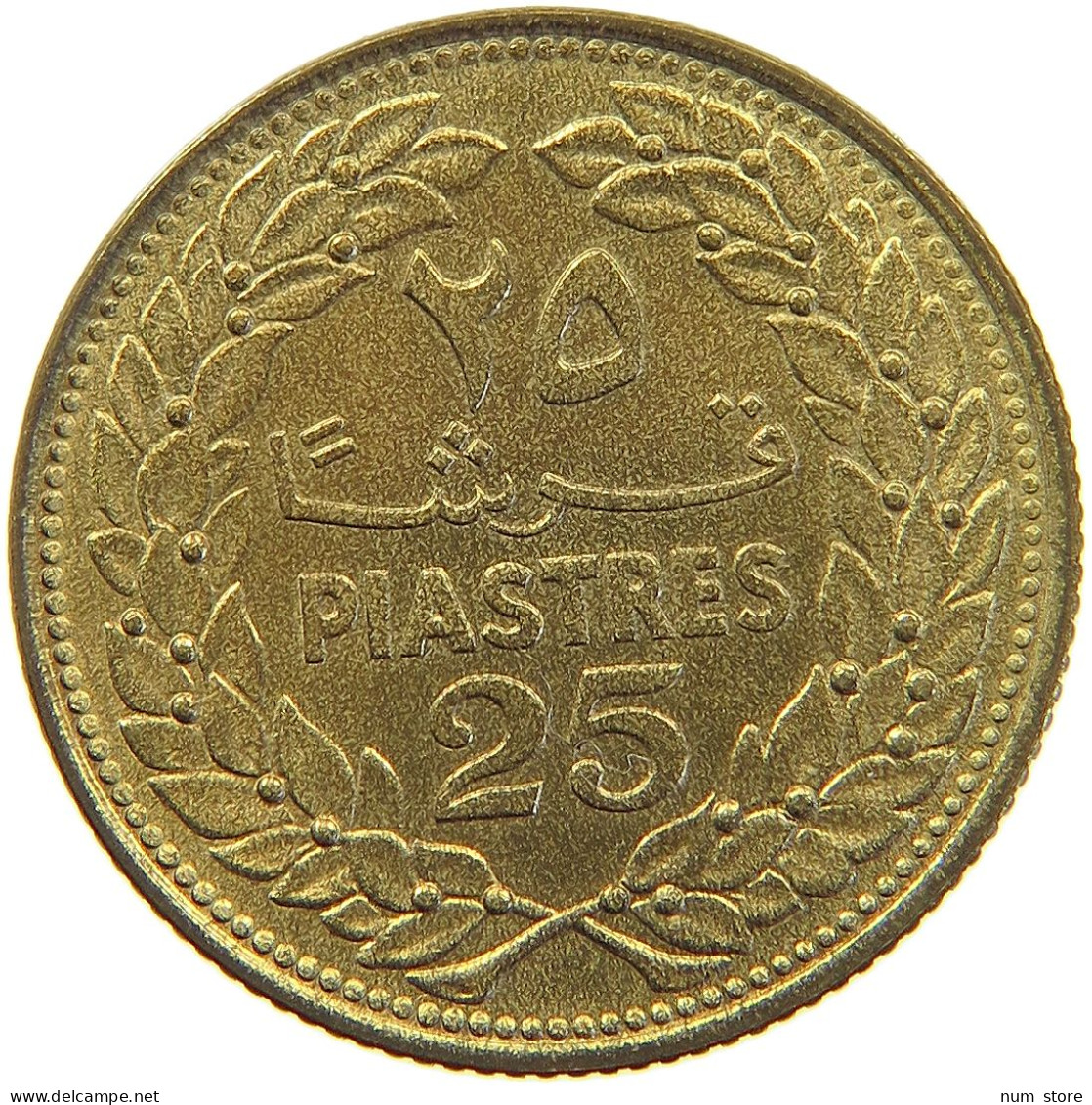 LEBANON 25 PIASTRES 1970  #MA 066196 - Libano