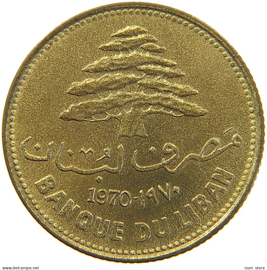 LEBANON 25 PIASTRES 1970  #MA 066196 - Líbano