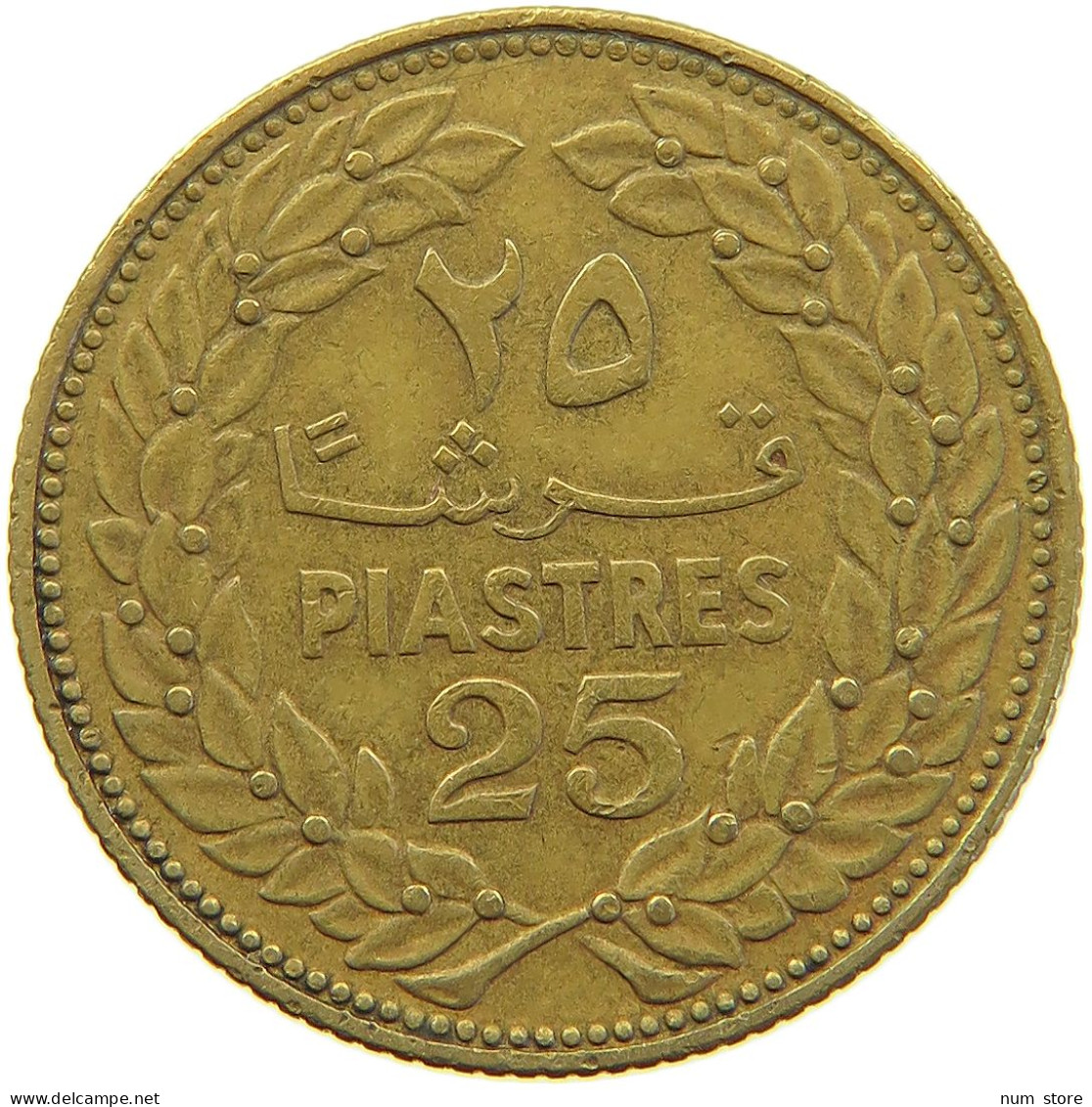 LEBANON 25 PIASTRES 1968  #MA 066193 - Liban