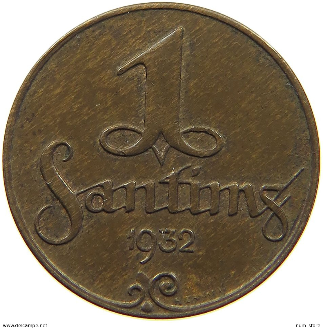 LATVIA SANTIMS 1932  #MA 021874 - Latvia