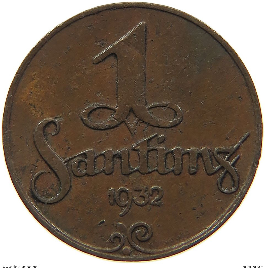 LATVIA SANTIMS 1932  #MA 063007 - Letonia