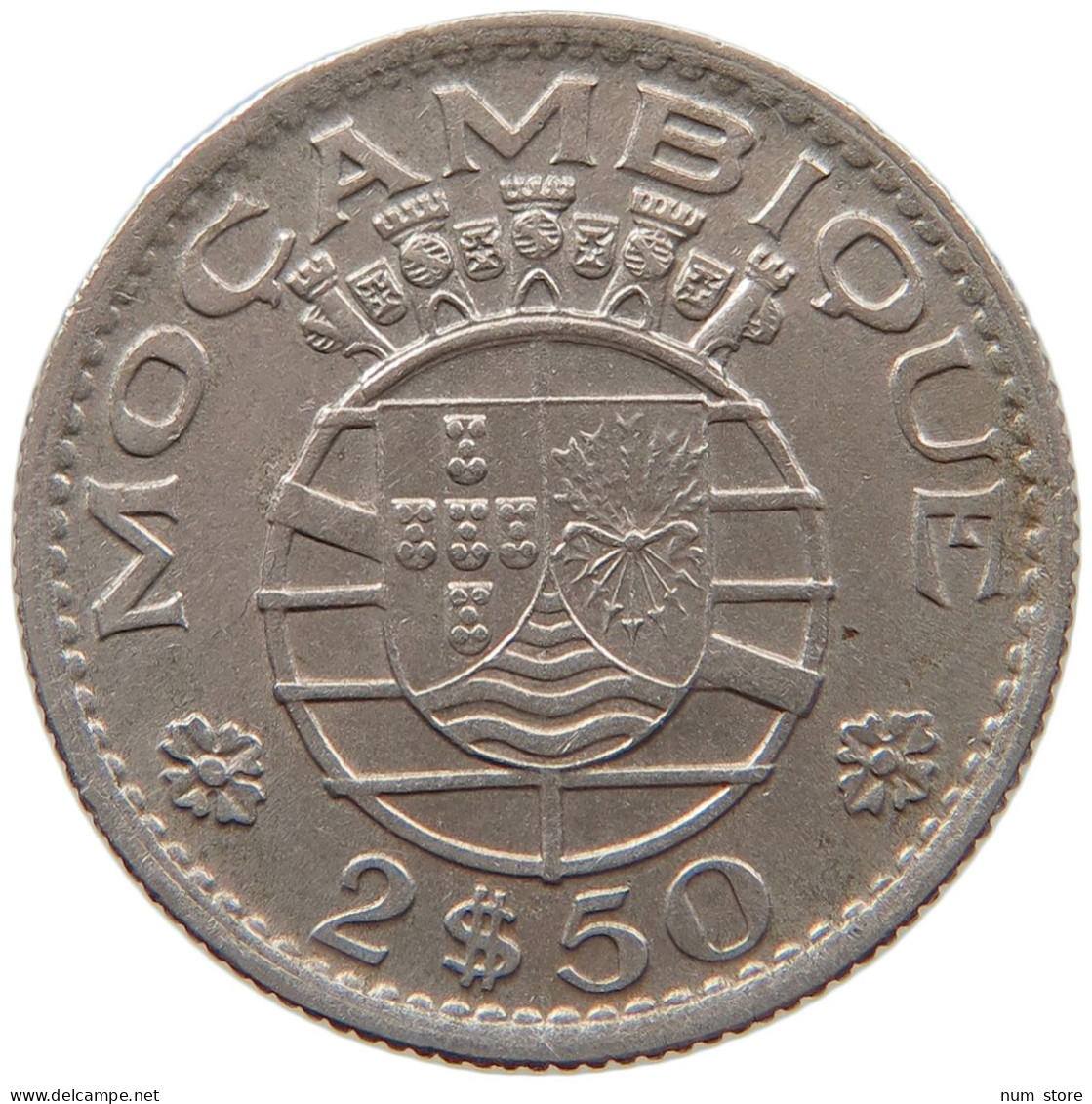 MOZAMBIQUE 2 1/2 ESCUDOS 1954  #MA 064966 - Mozambique