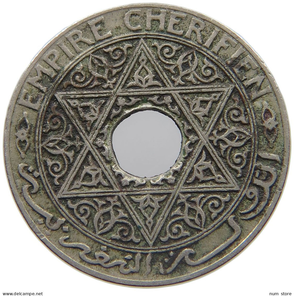 MOROCCO EMPIRE CHERIFIEN 25 CENTIMES 1327/5  #MA 023160 - Maroc