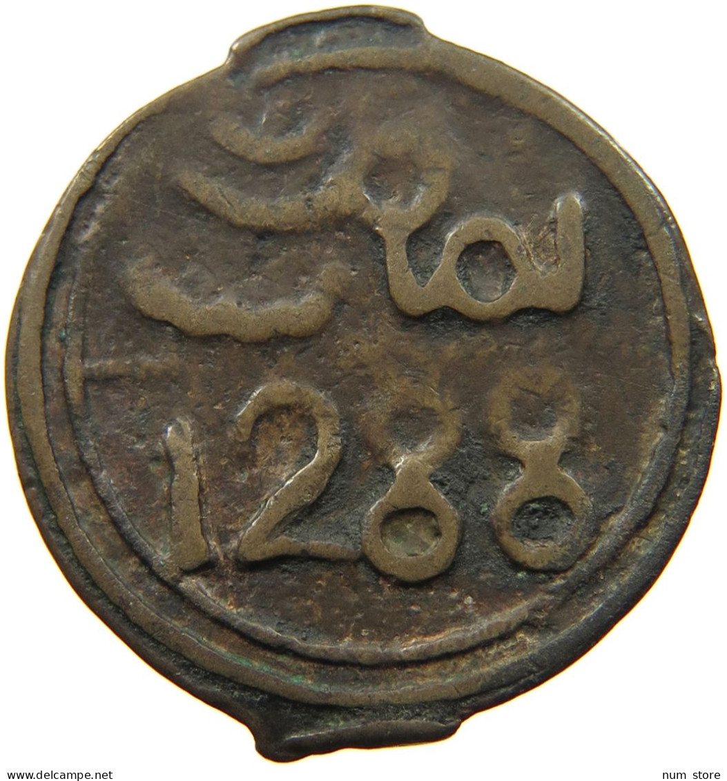 MOROCCO 4 FALUS 1288 SIDI MOHAMMED IV 1276-1290AH, 1859-1873. #MA 003207 - Maroc