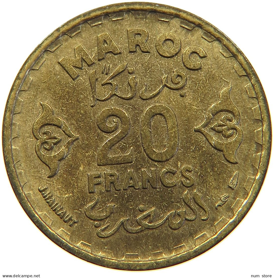 MOROCCO 20 FRANCS 1371  #MA 066384 - Maroc