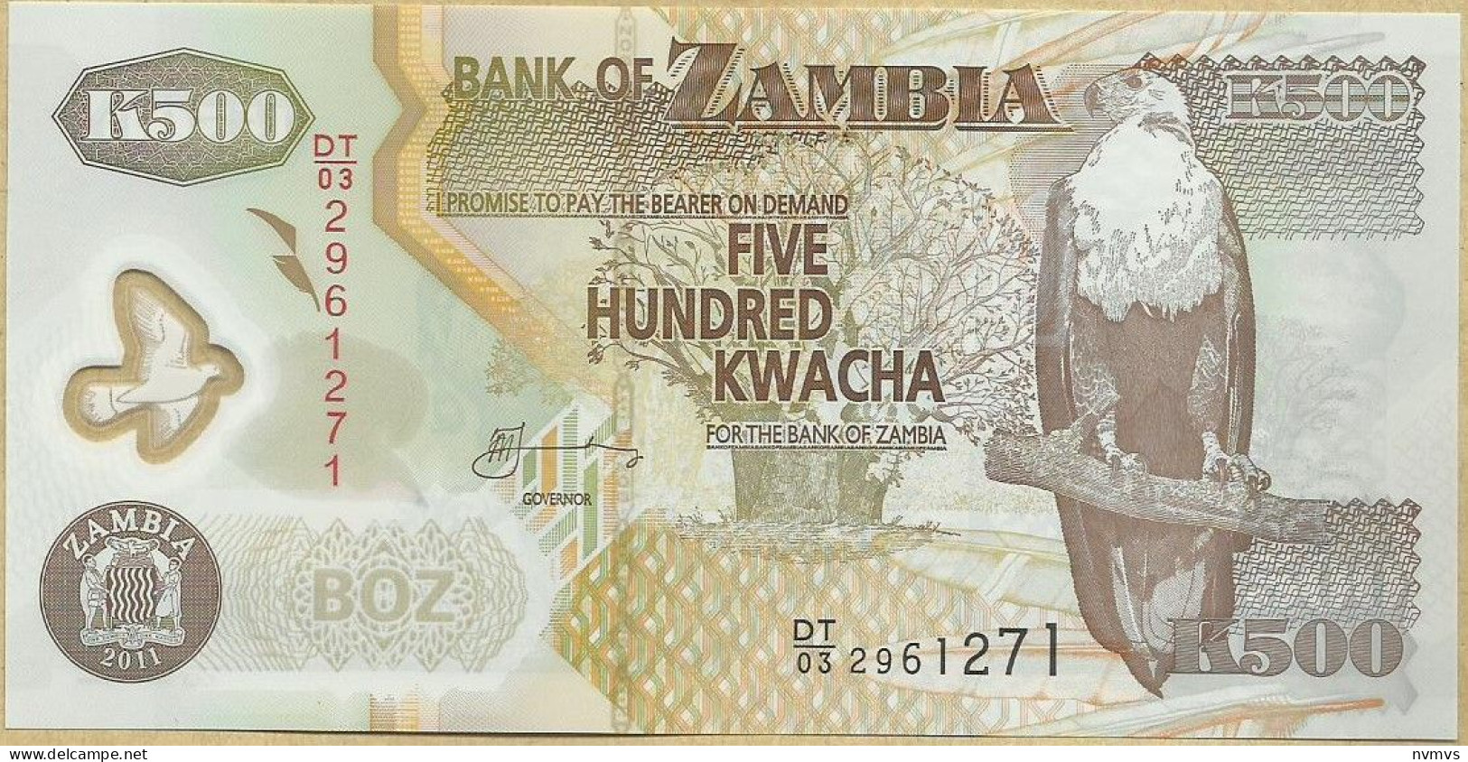 Zambia - 500 Kwacha 2011 - Zambia