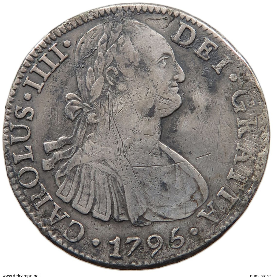 MEXICO 8 REALES 1795 FM CARLOS IV, 1788-1808 #MA 059582 - Mexique