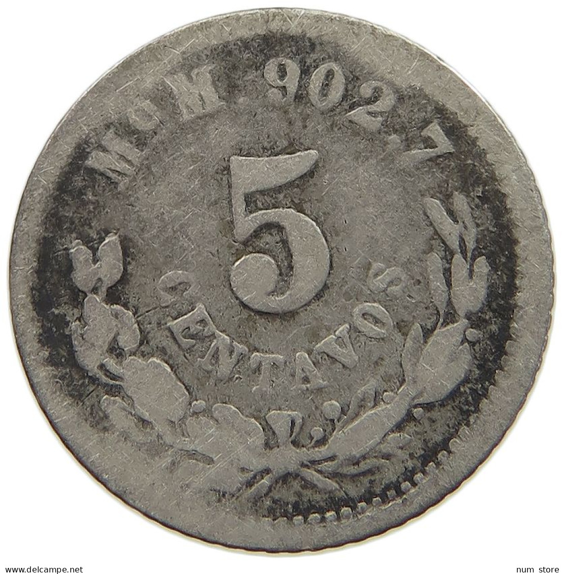 MEXICO 5 CENTAVOS 1893  #MA 021567 - Mexique