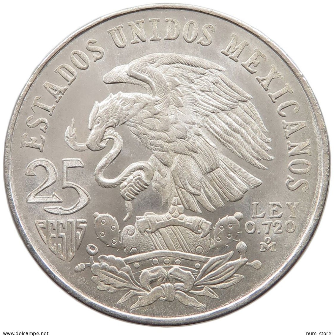 MEXICO 25 PESOS 1968  #MA 020834 - Mexique