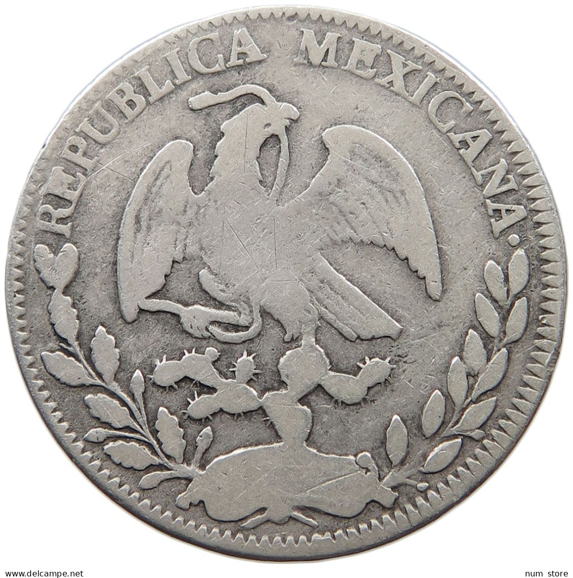 MEXICO 4 REALES 1848 ZACATECAS #MA 025528 - Mexique