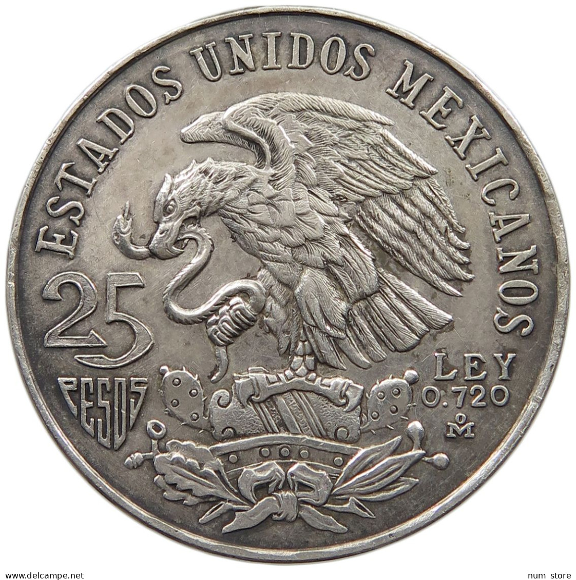 MEXICO 25 PESOS 1968  #MA 024367 - Mexique