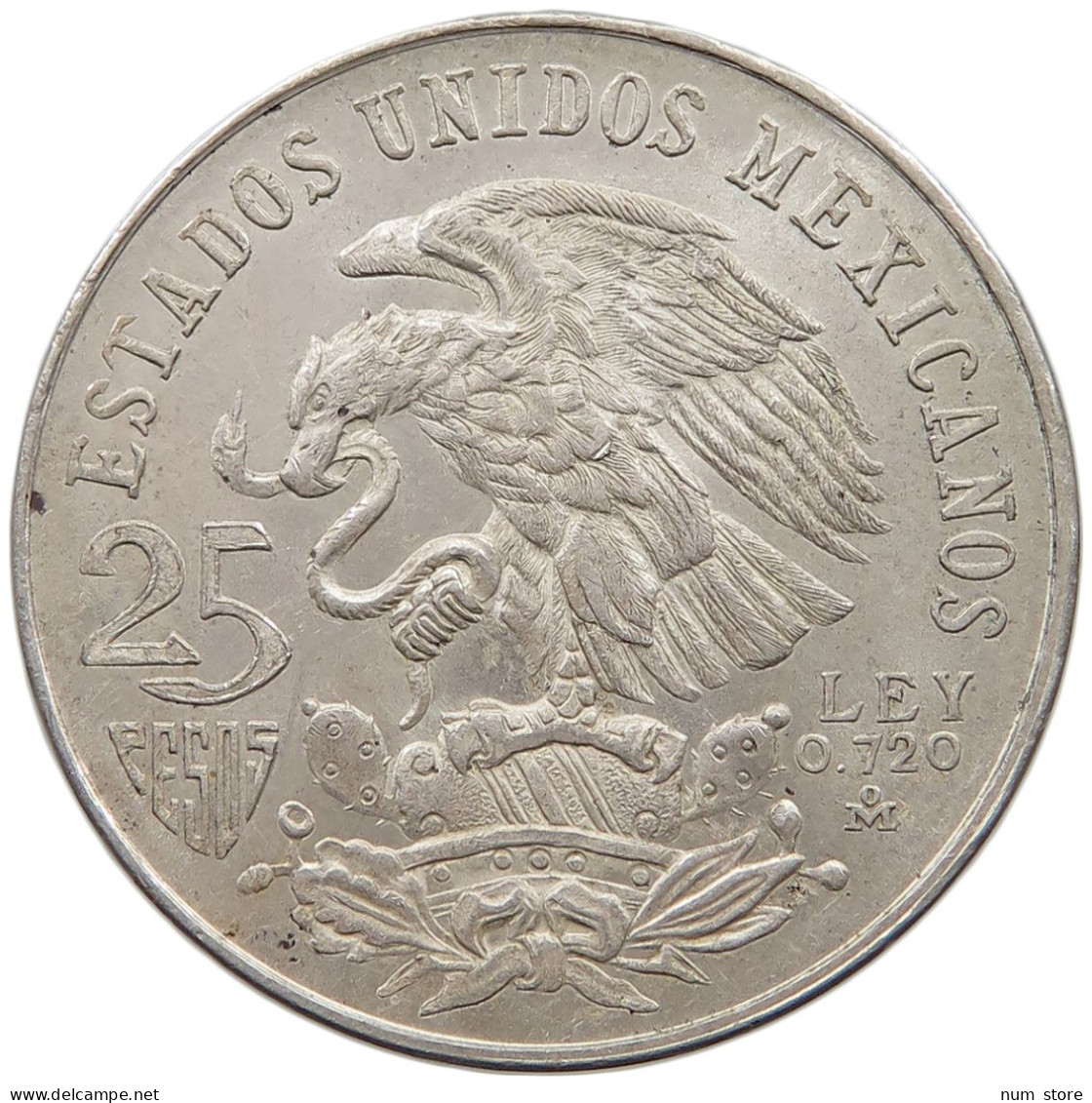 MEXICO 25 PESOS 1968  #MA 023448 - Mexique