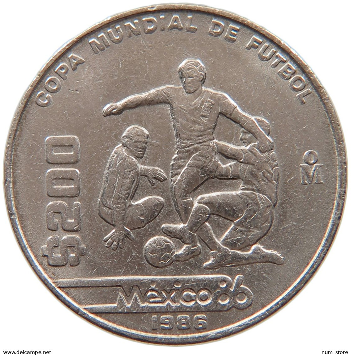 MEXICO 200 PESOS 1986  #MA 059674 - Mexique