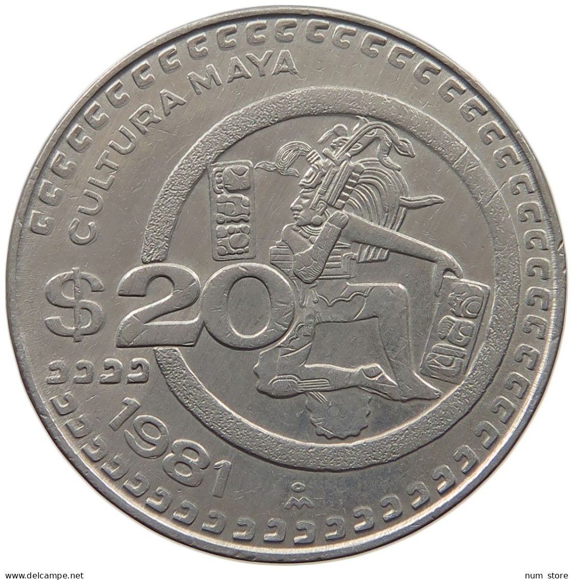 MEXICO 20 PESOS 1981  #MA 025633 - Mexique