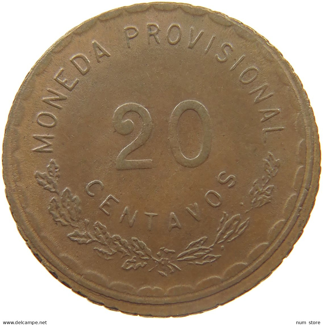 MEXICO 20 CENTAVOS 1915 OAXACA #MA 024422 - Mexique