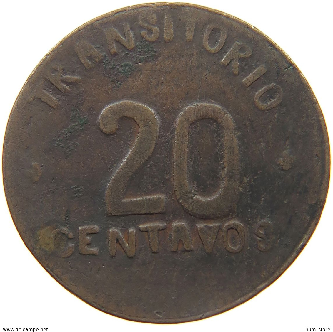 MEXICO 20 CENTAVOS 1915 PUEBLA CHICONCUAUTTA MADERO BRIGADE #MA 024424 - Mexique