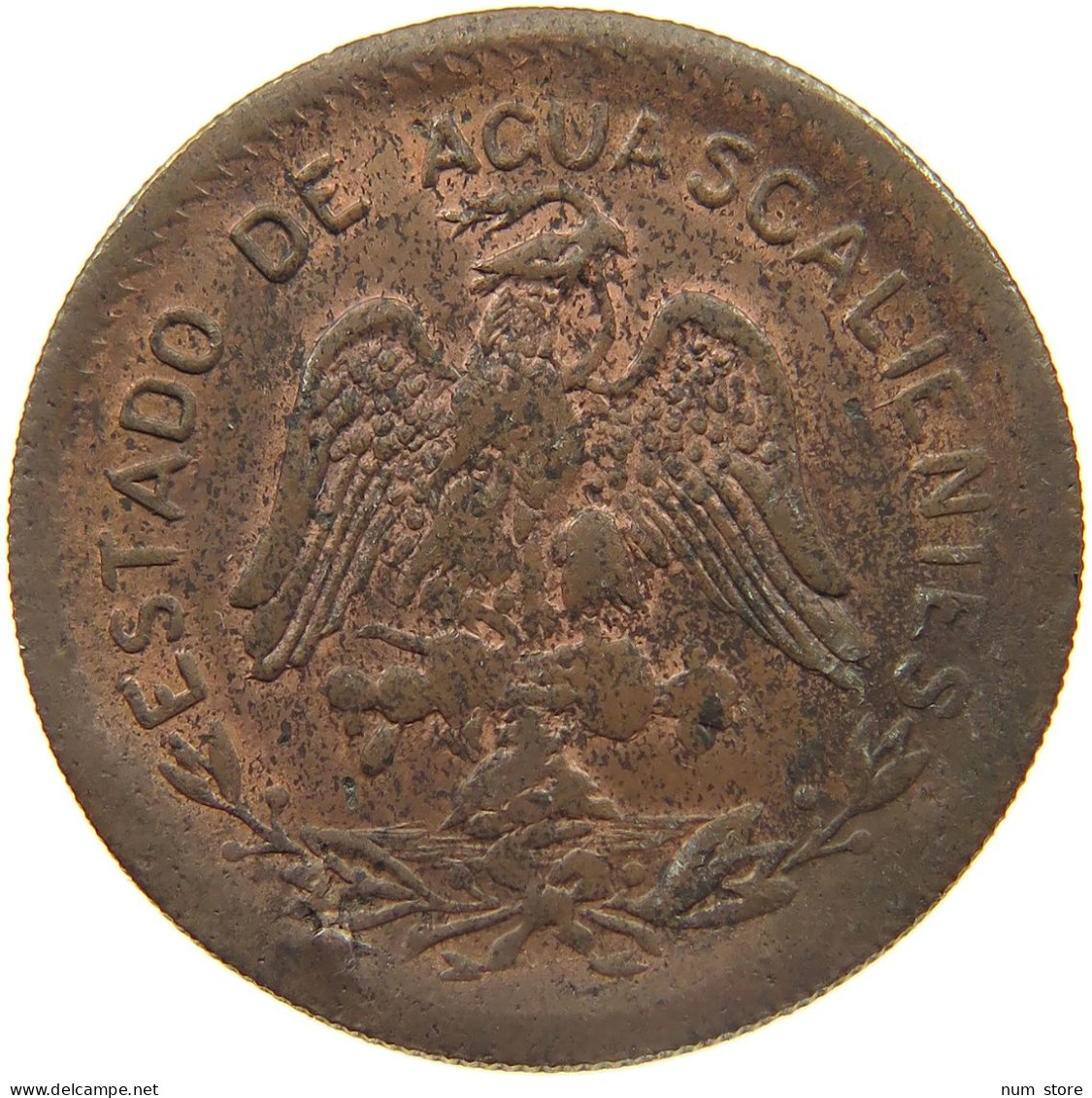 MEXICO 20 CENTAVOS 1915 AGUASCALIENTES #MA 024426 - Mexique