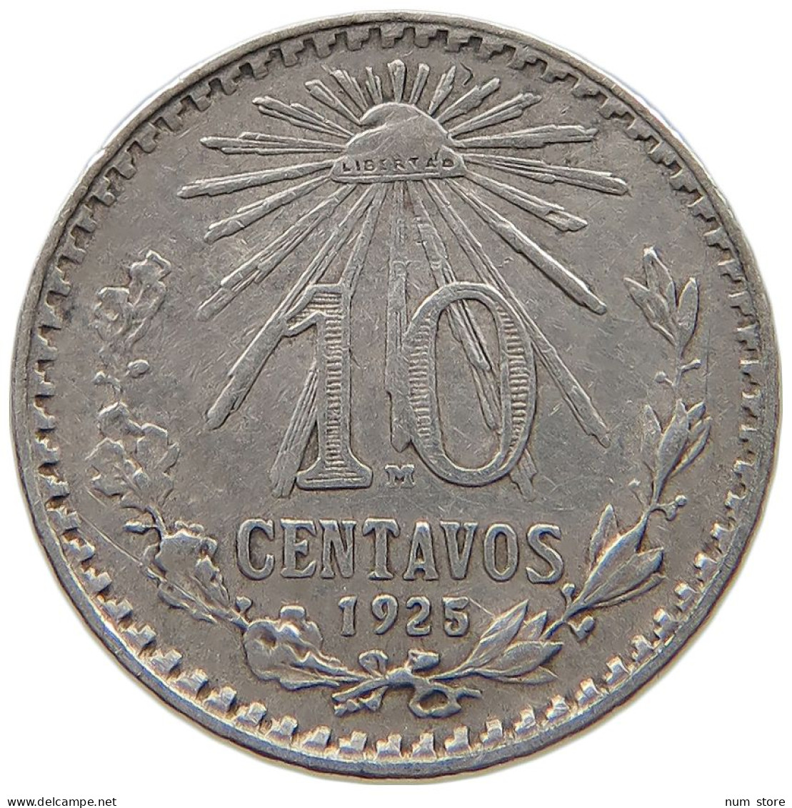 MEXICO 10 CENTAVOS 1925  #MA 025573 - Mexique