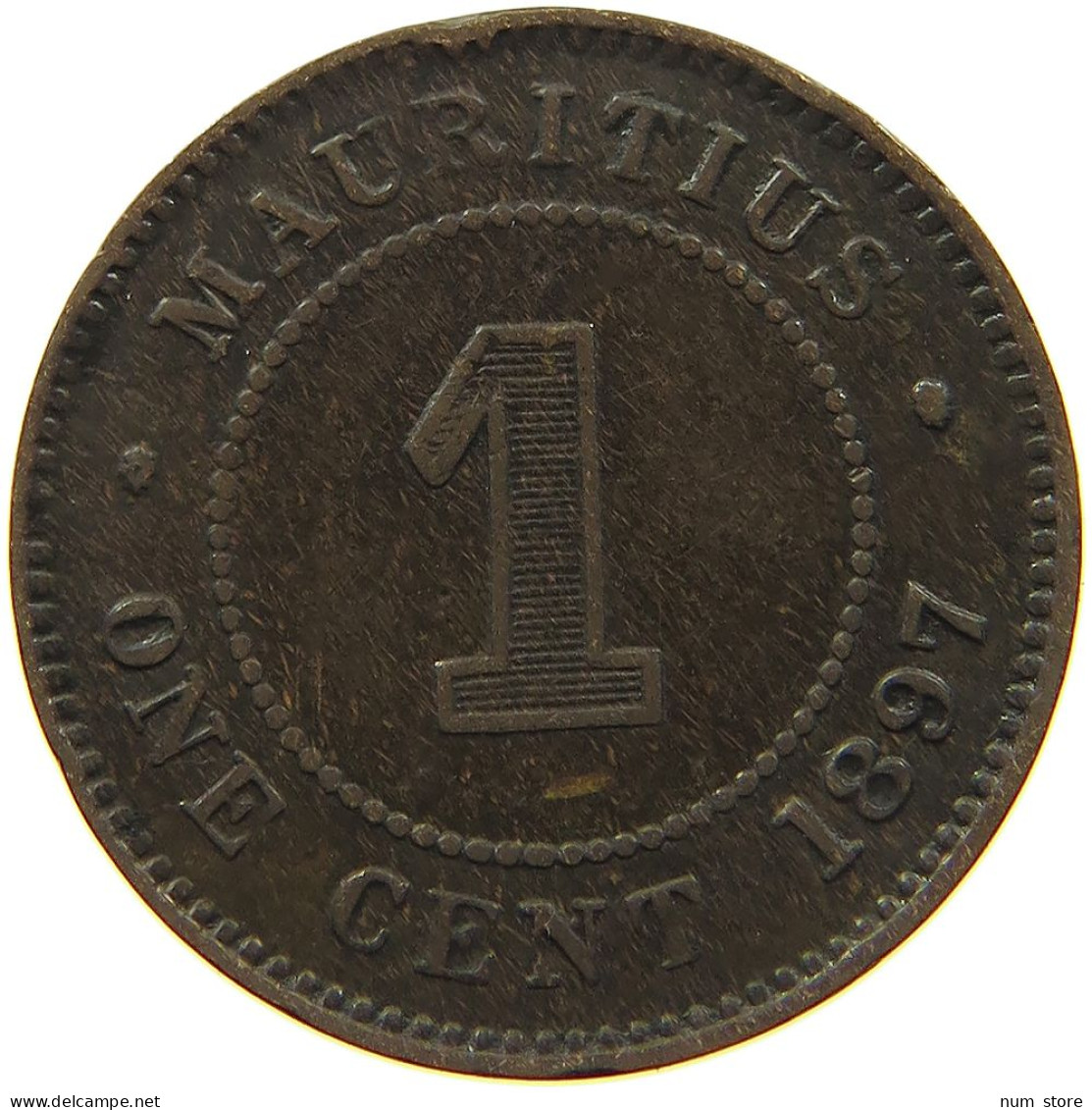 MAURITIUS CENT 1897 VICTORIA 1837-1901 #MA 065156 - Maurice