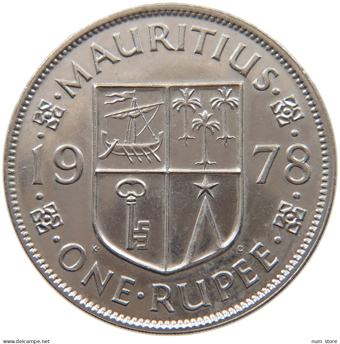 MAURITIUS RUPEE 1978 ELIZABETH II. (1952-) #MA 065869 - Mauricio