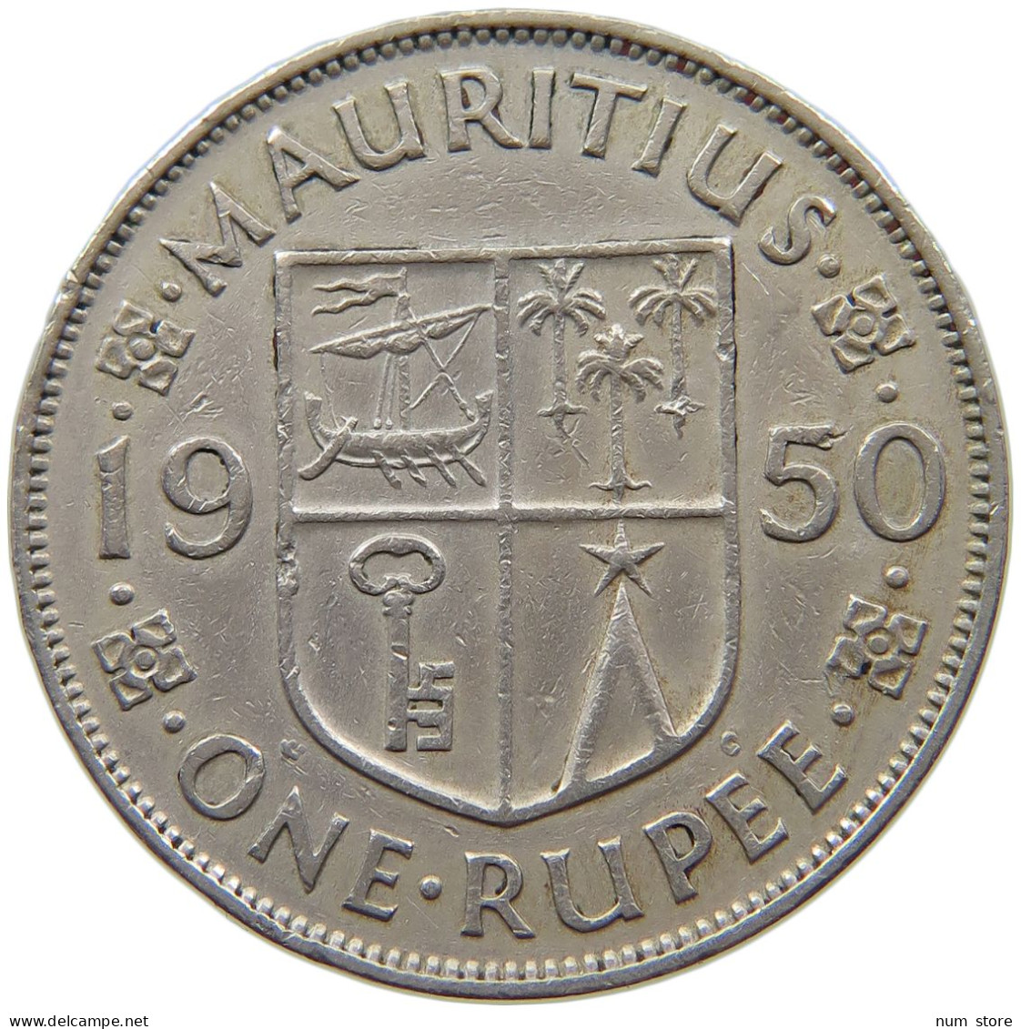 MAURITIUS RUPEE 1950 GEORGE VI. (1936-1952) #MA 065867 - Mauricio