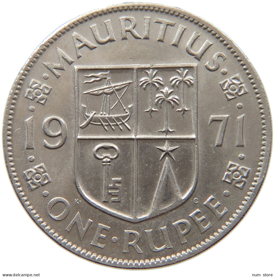 MAURITIUS RUPEE 1971 ELIZABETH II. (1952-) #MA 065868 - Mauricio