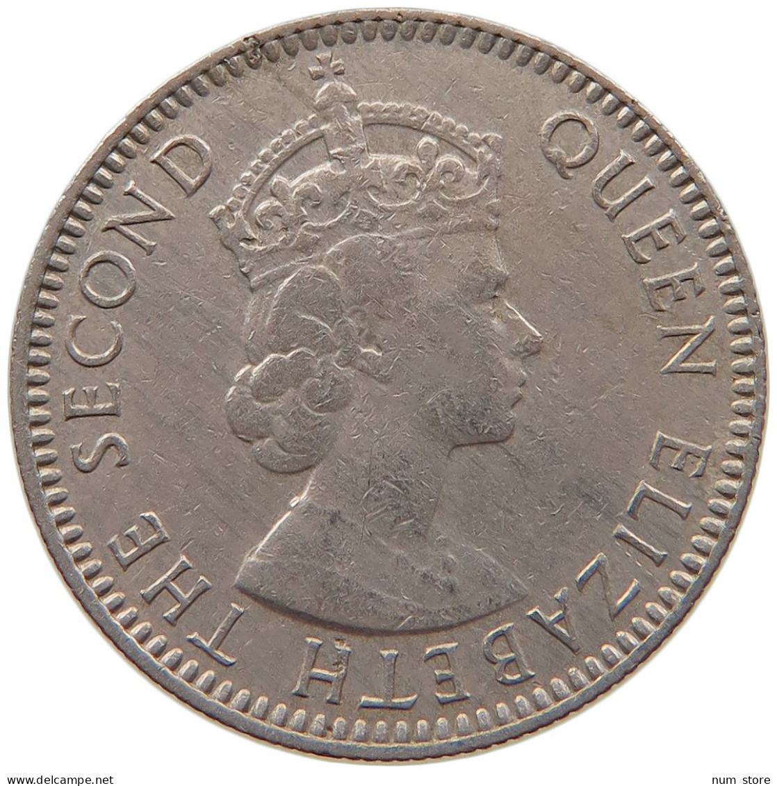 MAURITIUS 1/4 RUPEE 1970 ELIZABETH II. (1952-) #MA 065877 - Mauricio