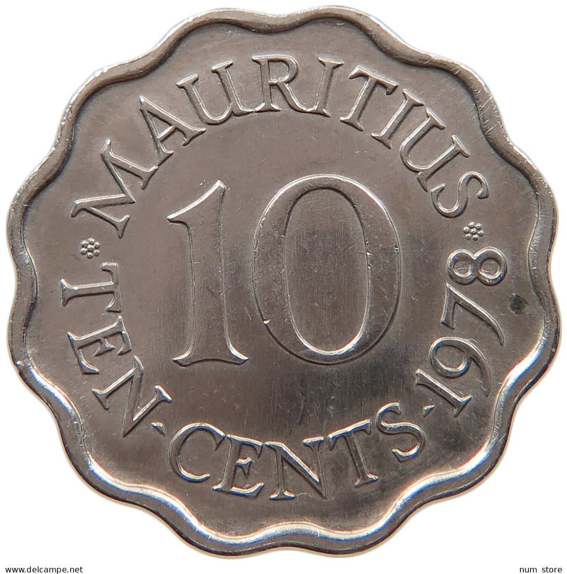 MAURITIUS 10 CENTS 1978 ELIZABETH II. (1952-) #MA 065873 - Mauricio