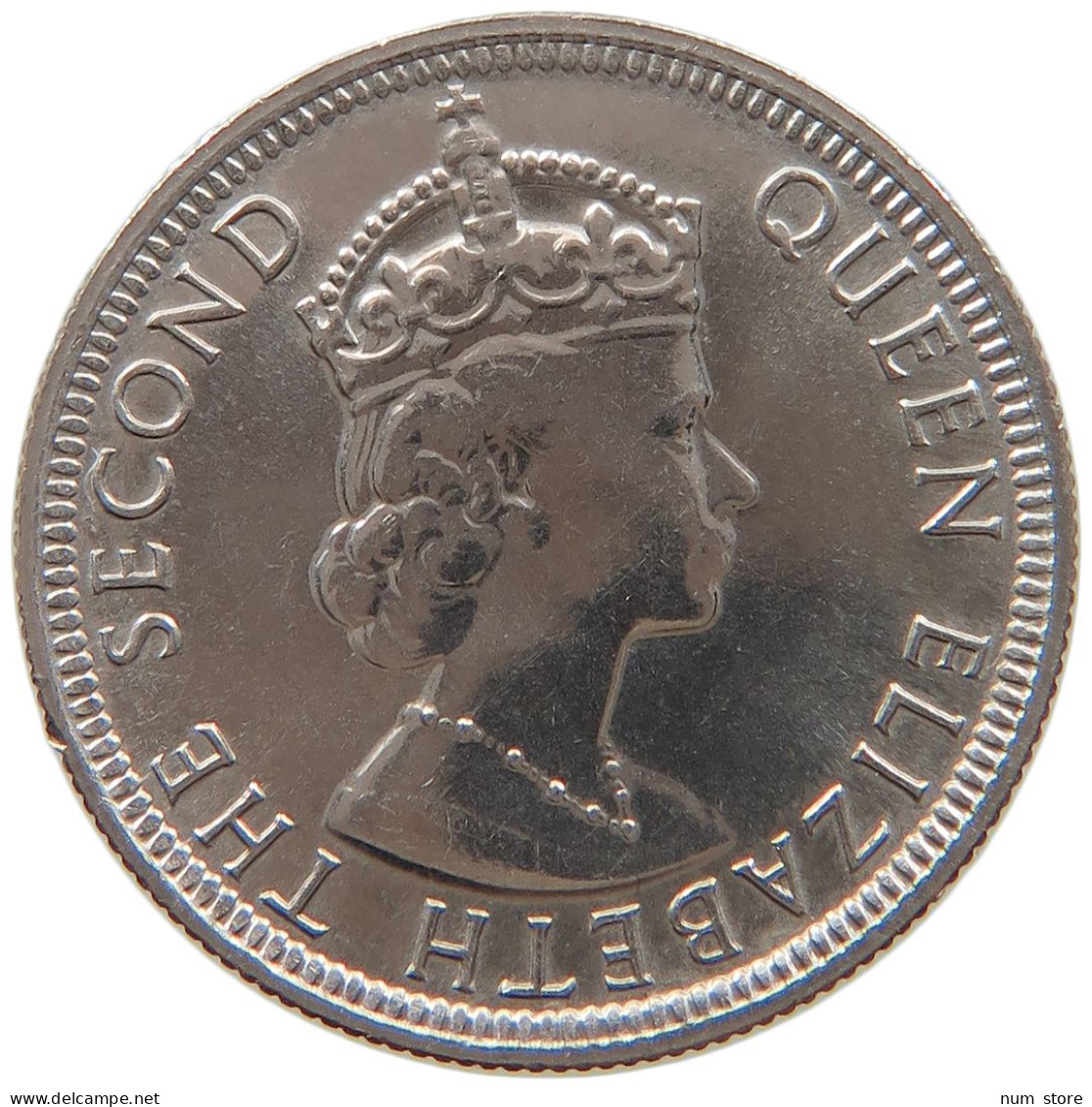 MAURITIUS 1/4 RUPEE 1978 ELIZABETH II. (1952-) #MA 065876 - Mauricio