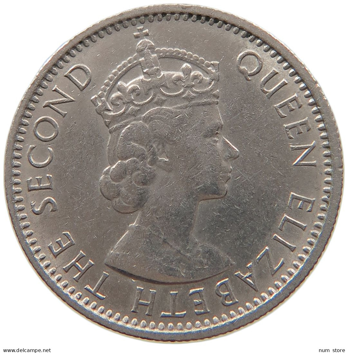 MAURITIUS 1/4 RUPEE 1971 ELIZABETH II. (1952-) #MA 065874 - Maurice