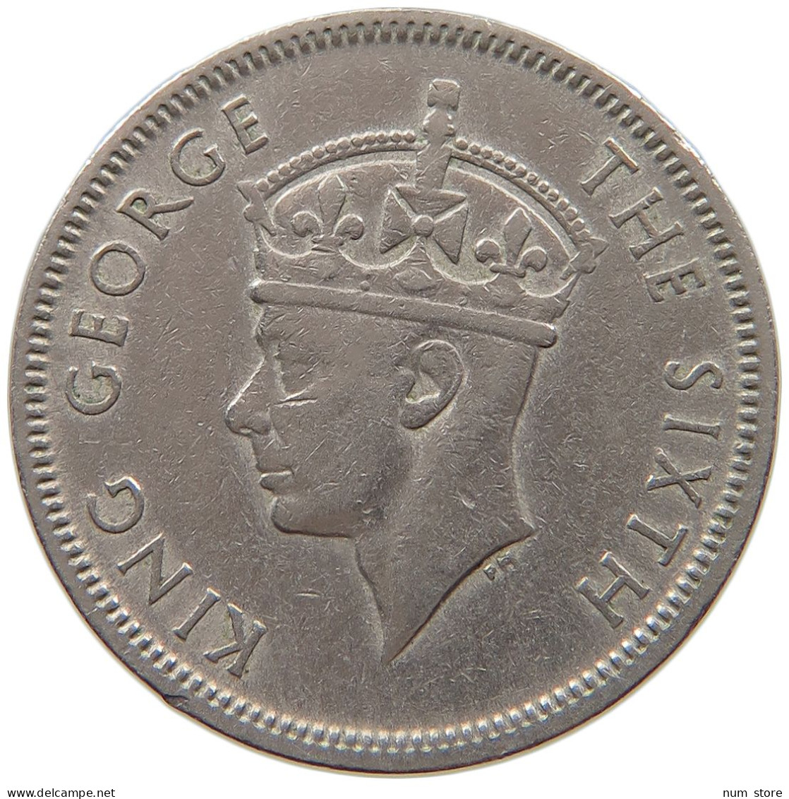 MAURITIUS 1/2 RUPEE 1950 GEORGE VI. (1936-1952) #MA 065870 - Maurice