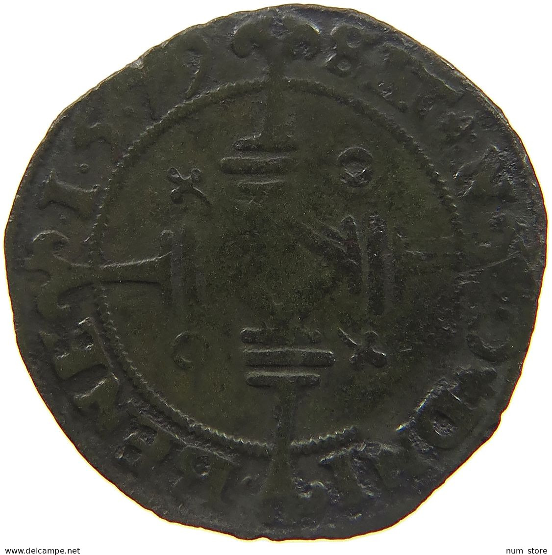 NETHERLANDS GRONINGEN 1/4 STUIVER OF MAGERMANNEKE VAN 1.5 PLAK 1579  #MA 024969 - Provincial Coinage