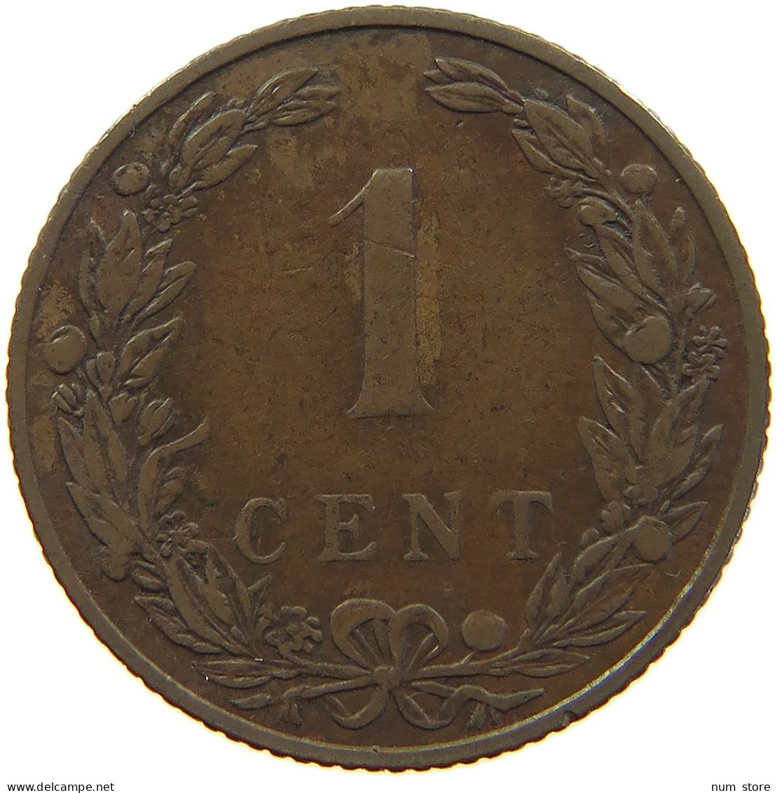 NETHERLANDS CENT 1905 WILHELMINA 1890-1948 #MA 067274 - 1 Cent