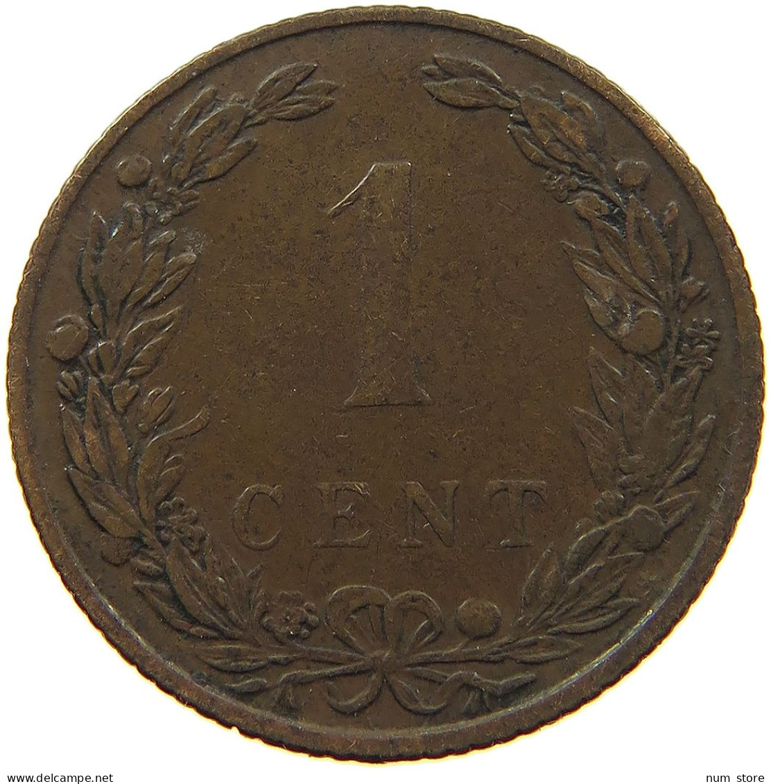 NETHERLANDS CENT 1906 WILHELMINA 1890-1948 #MA 100826 - 1 Cent