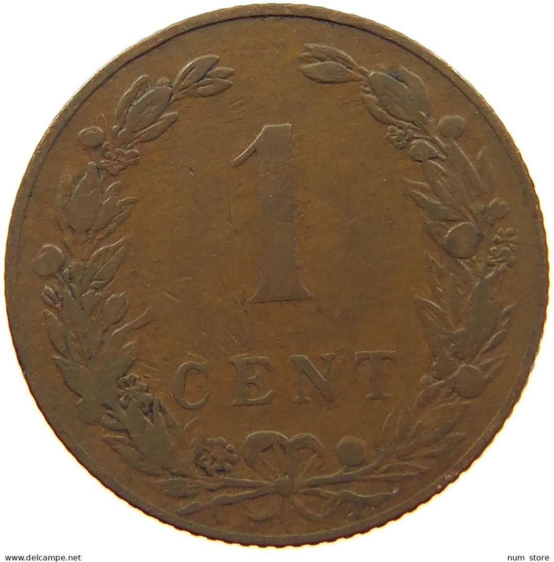 NETHERLANDS CENT 1902 WILHELMINA 1890-1948 #MA 067278 - 1 Centavos