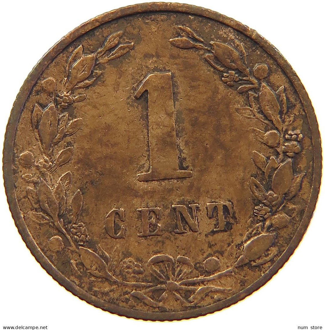 NETHERLANDS CENT 1880 WILLEM III. 1849-1890 #MA 067281 - 1849-1890 : Willem III