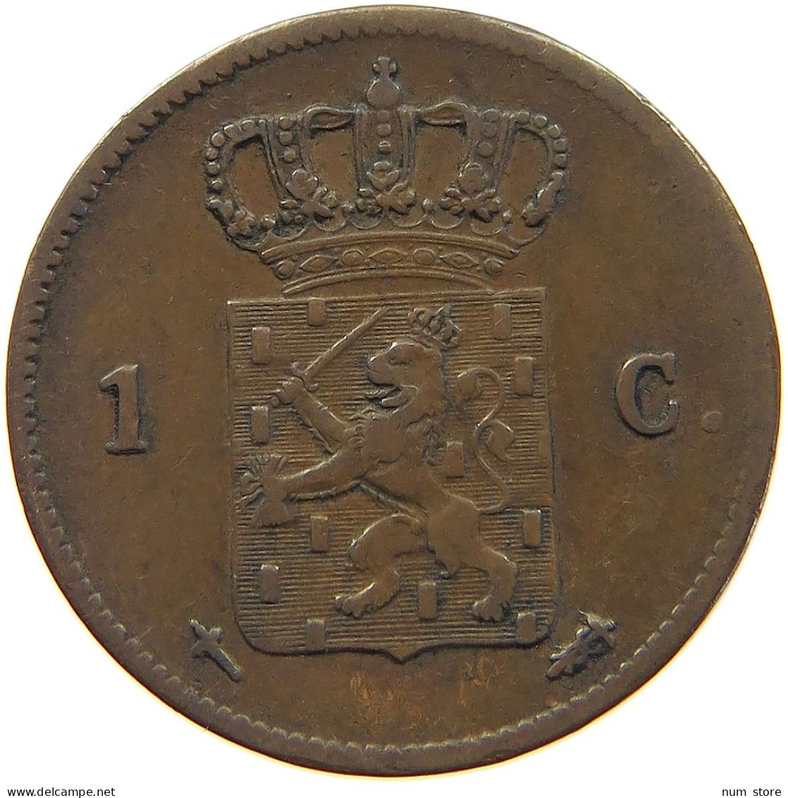 NETHERLANDS CENT 1861 WILLEM III. 1849-1890 #MA 067248 - 1849-1890 : Willem III