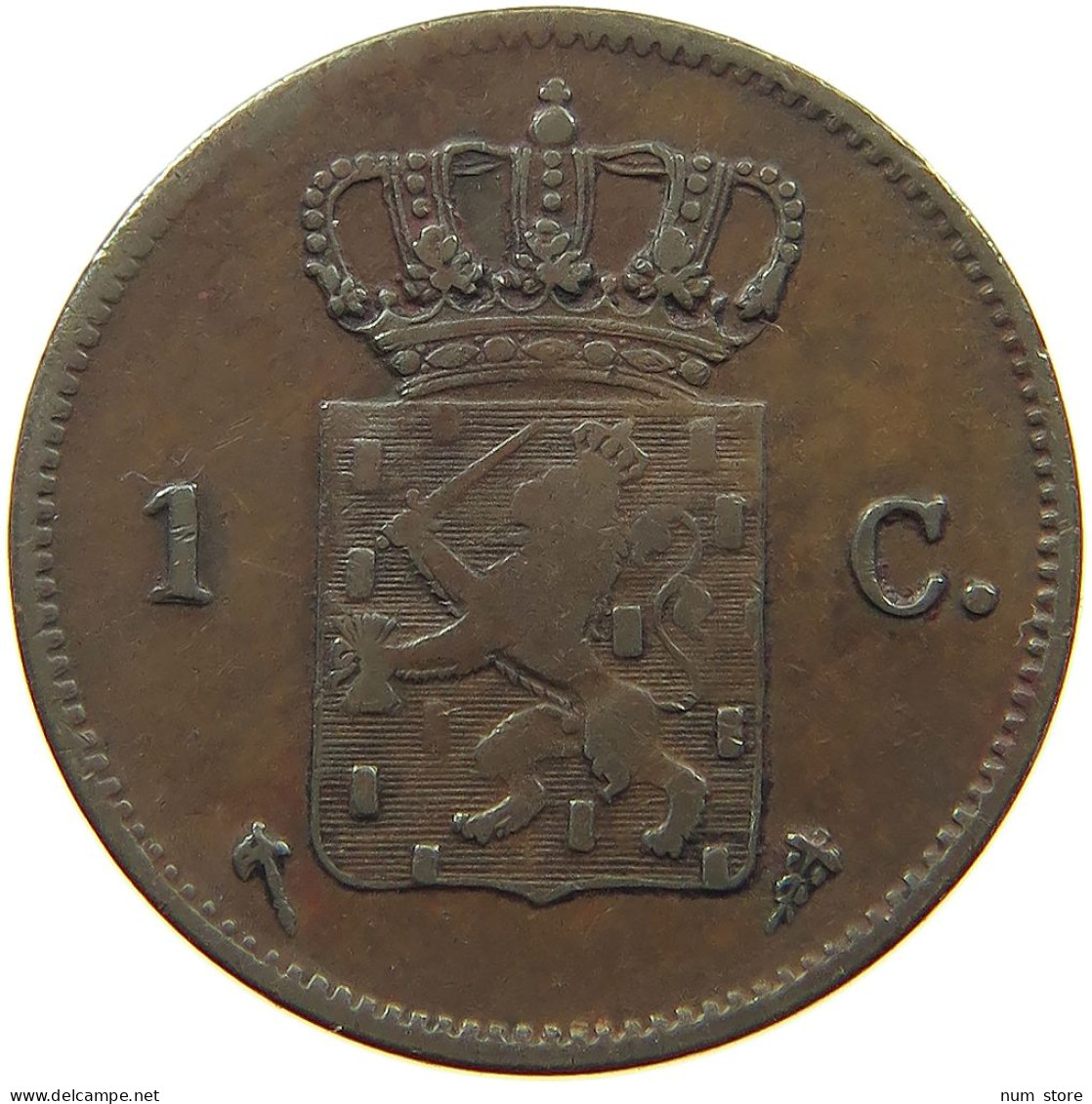 NETHERLANDS CENT 1876 WILLEM III 1849-1890 #MA 021784 - 1849-1890 : Willem III