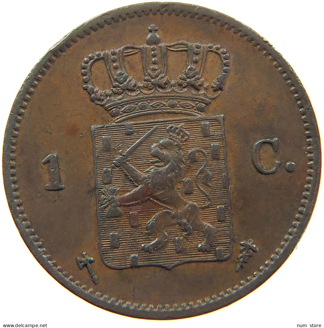 NETHERLANDS CENT 1876 WILLEM III., 1849 - 1890. #MA 065103 - 1849-1890: Willem III.