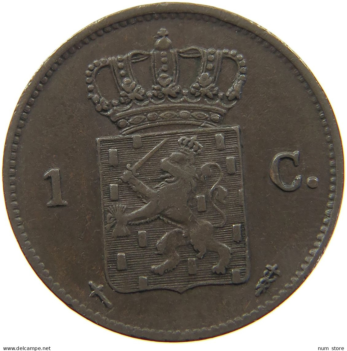 NETHERLANDS CENT 1873 WILLEM III., 1849 - 1890. #MA 065104 - 1849-1890 : Willem III