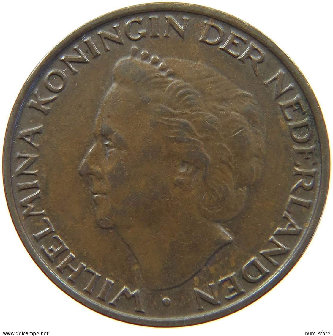 NETHERLANDS 5 CENTS 1948 WILHELMINA 1890-1948 #MA 067252 - 5 Centavos