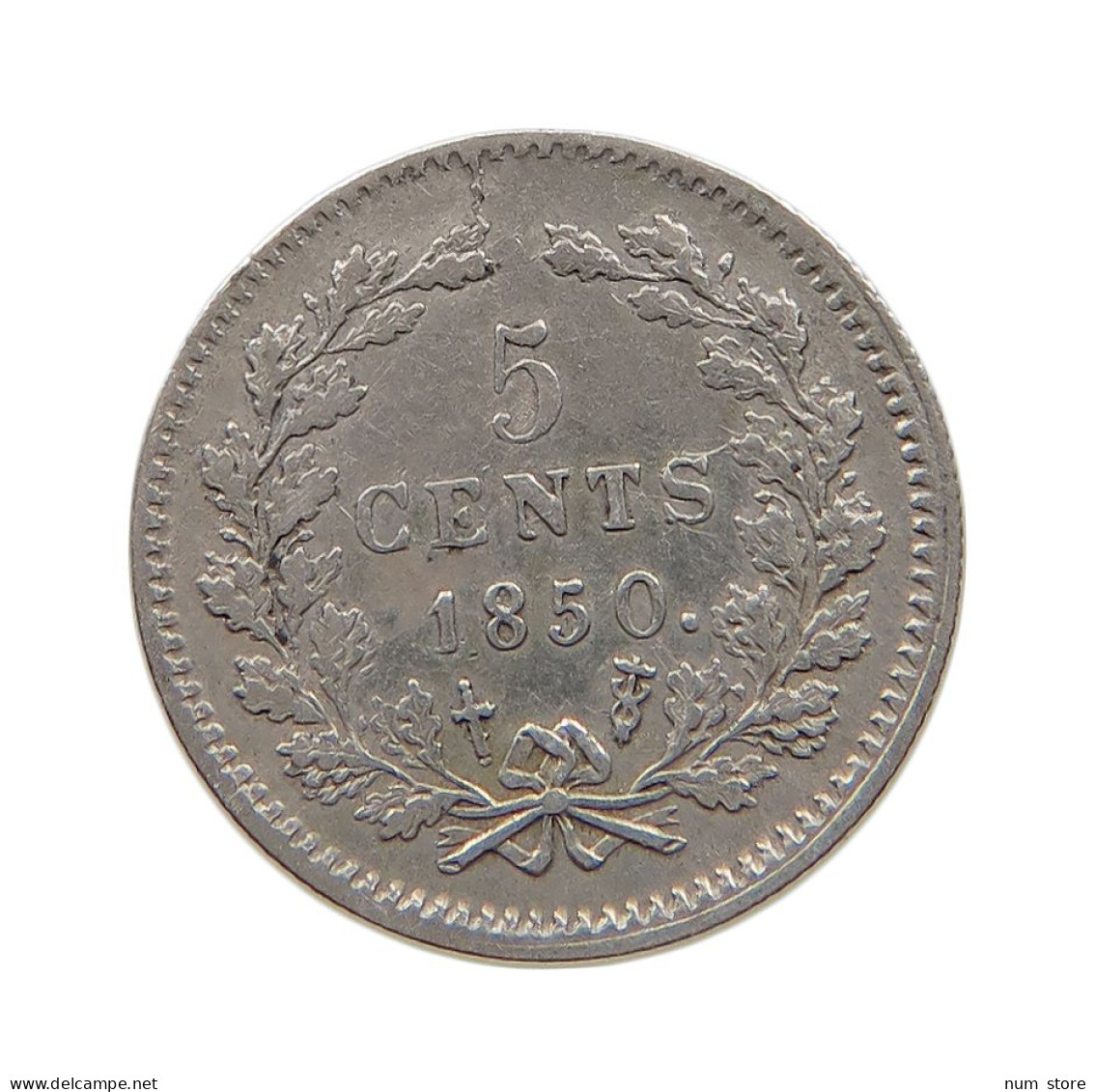 NETHERLANDS 5 CENTS 1850  #MA 021267 - 1849-1890: Willem III.