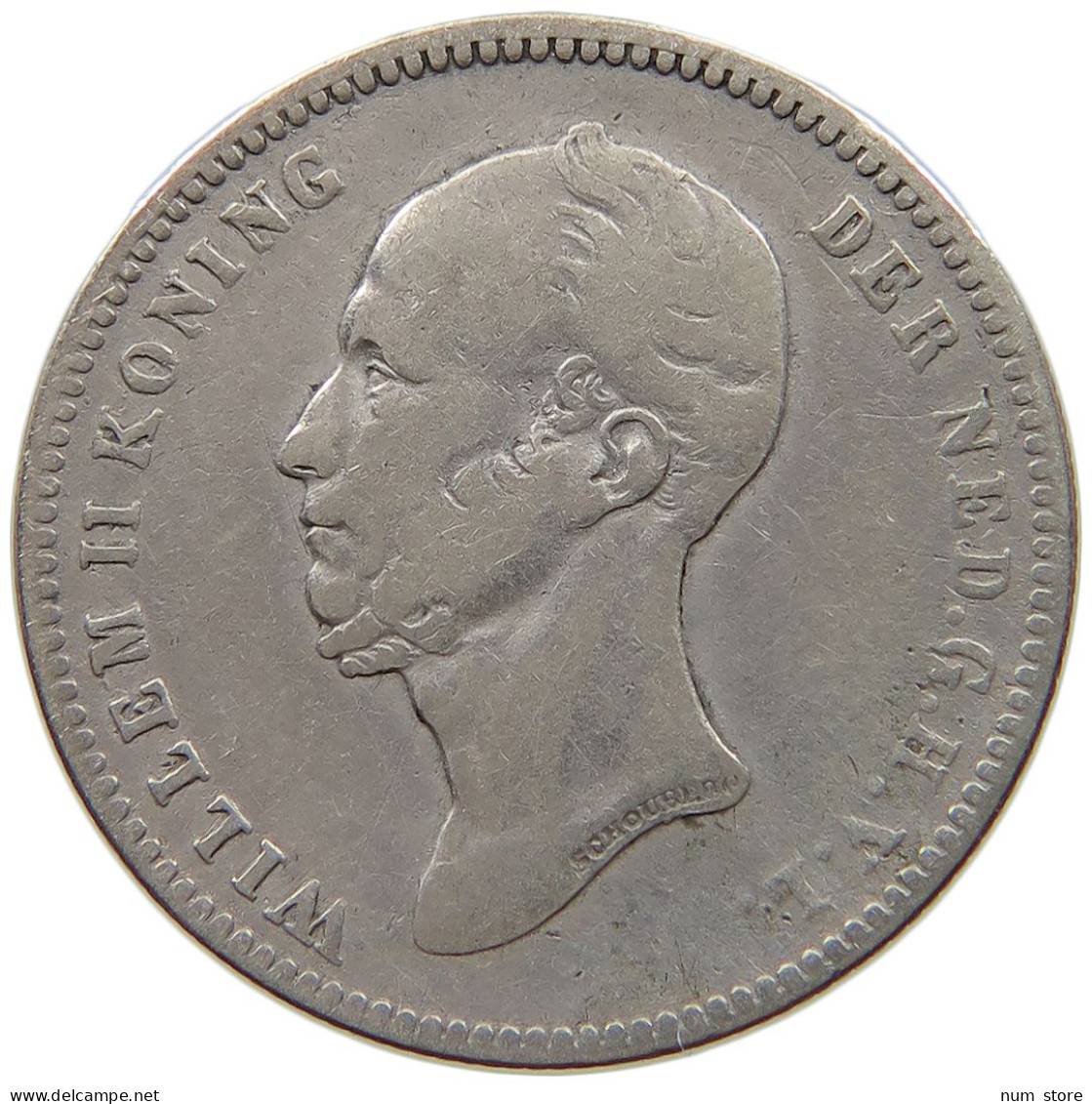 NETHERLANDS 25 CENTS 1849  #MA 021129 - 1840-1849 : Willem II