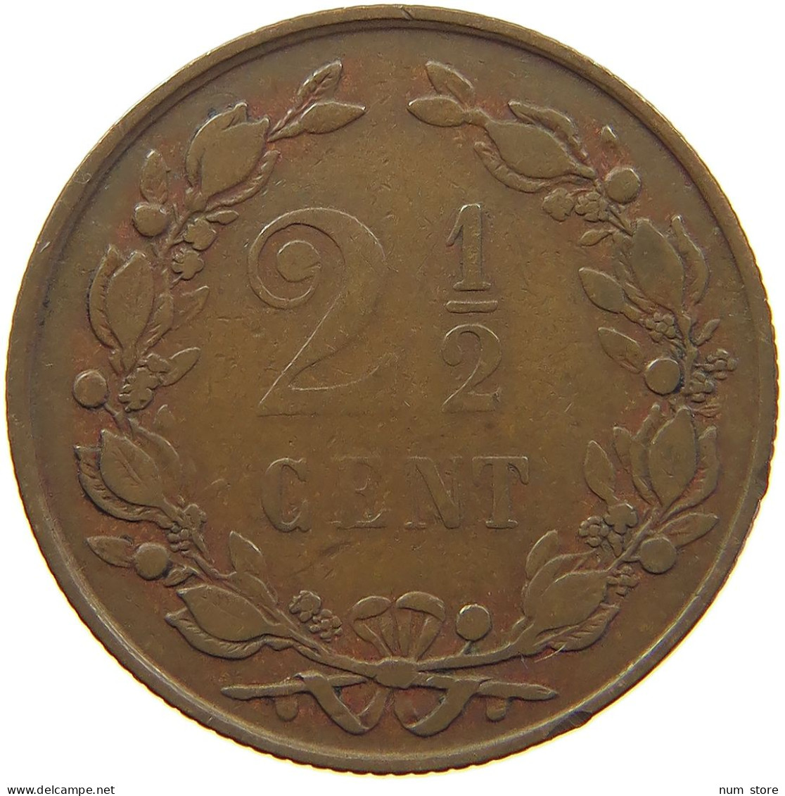 NETHERLANDS 2 1/2 CENT 1881 WILLEM III. 1849-1890 #MA 067241 - 1849-1890 : Willem III