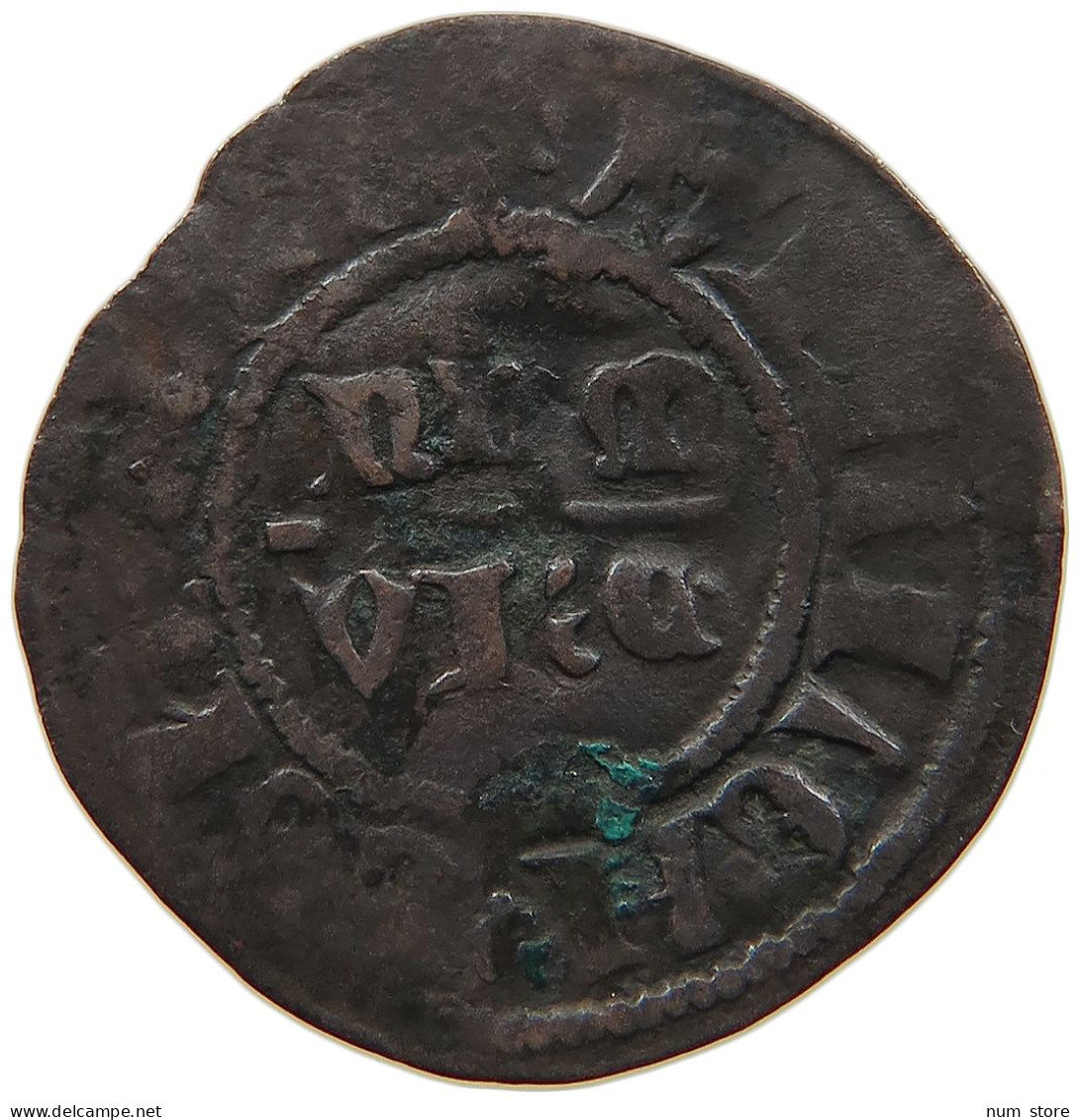 NAMUR, COMTÉ DOUBLE MITTE  GUILLAUME IER (1337-1391) #MA 104130 - Altri & Non Classificati