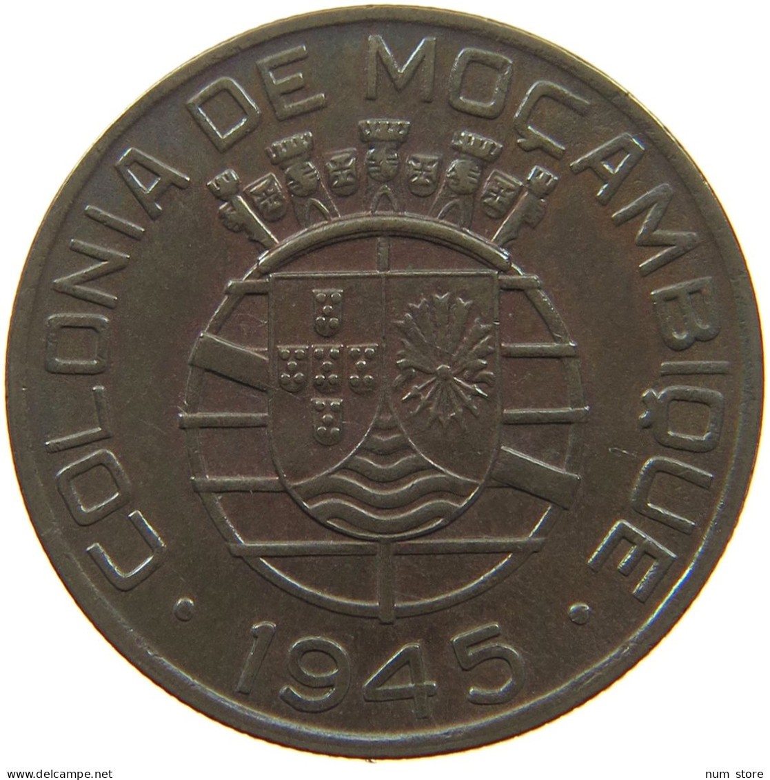 MOZAMBIQUE ESCUDO 1945 PORTUGAL ESCUDO 1945 #MA 000141 - Mozambique