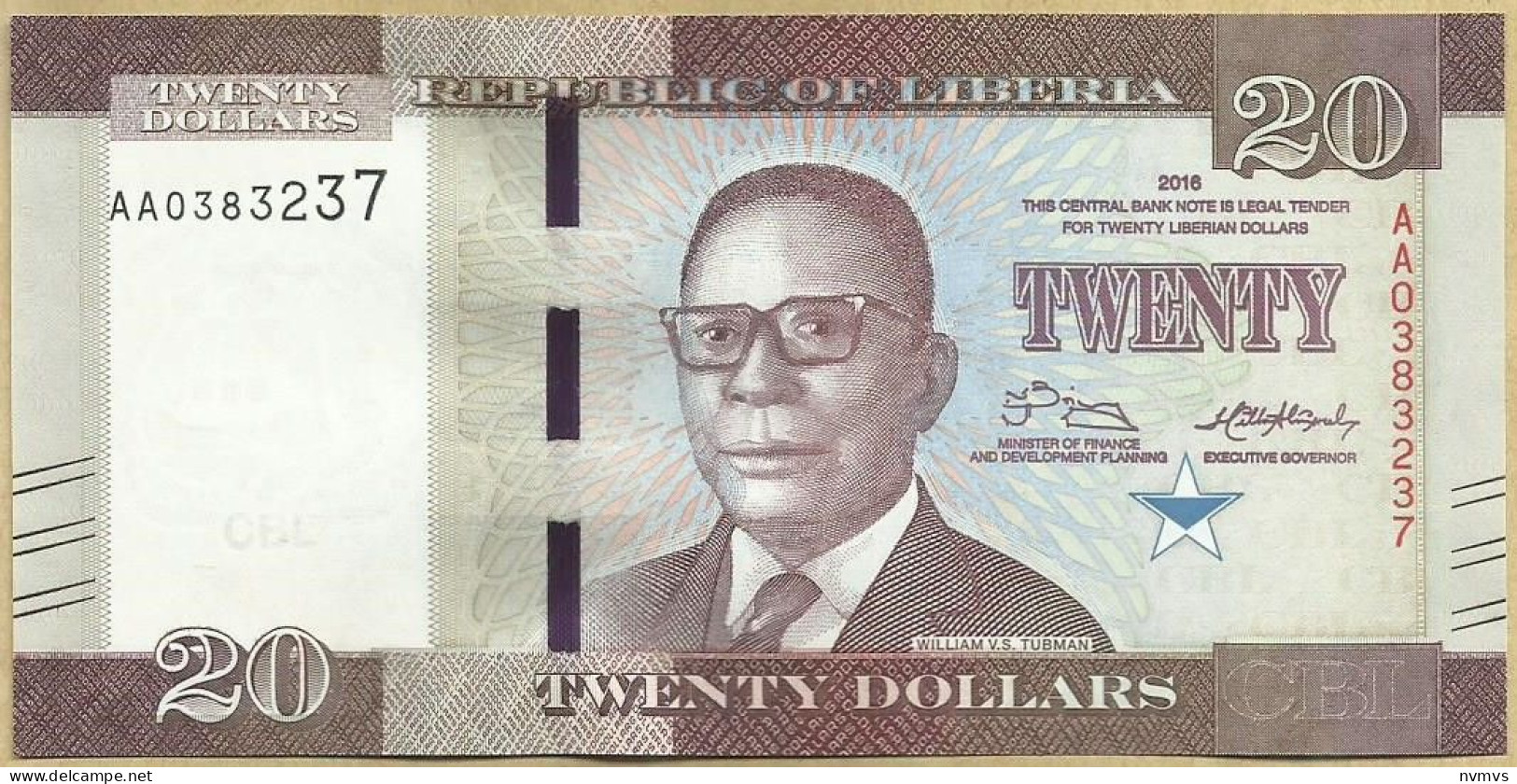 Liberia - 20 Dolares 2016 - Liberia