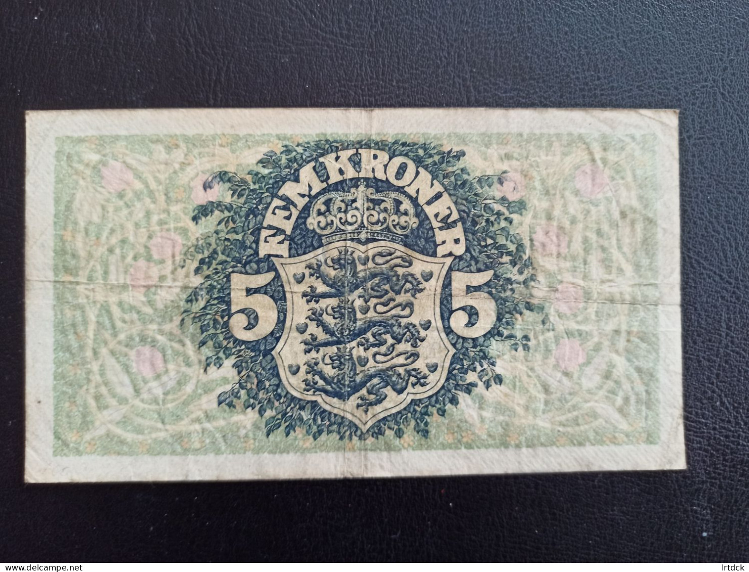 Billet Danemark 5 Kroner 1942 - Dinamarca